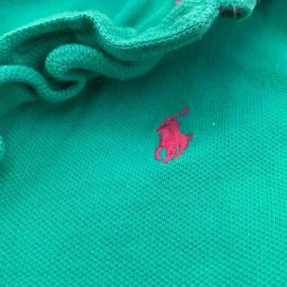 Five for 25 Ralph Lauren shirt with cap sleeves and ruffles around the front - Picture 6 of 6